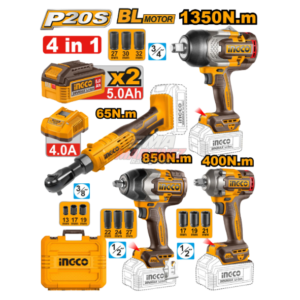 kit combo ingco 4 herramientas de impacto 20v p20s cosli250783 4 (cod. 13175)