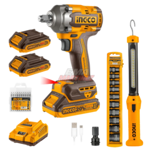 llave de impacto a batería 20v 3/4" 1350nm ingco (cod. 10620) (copia)